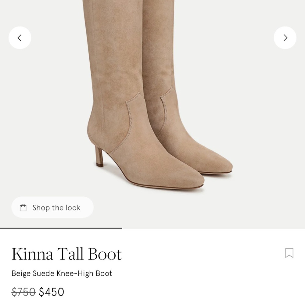 Veronica Beard Kinna Tall Women's Suede Boots 7.5